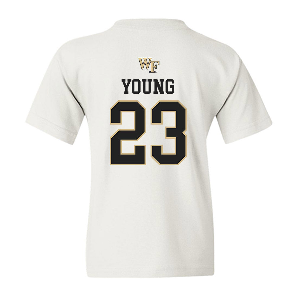 Wake Forest - NCAA Men's Soccer : Chandler Young - Generic Sports Shersey Youth T-Shirt-1
