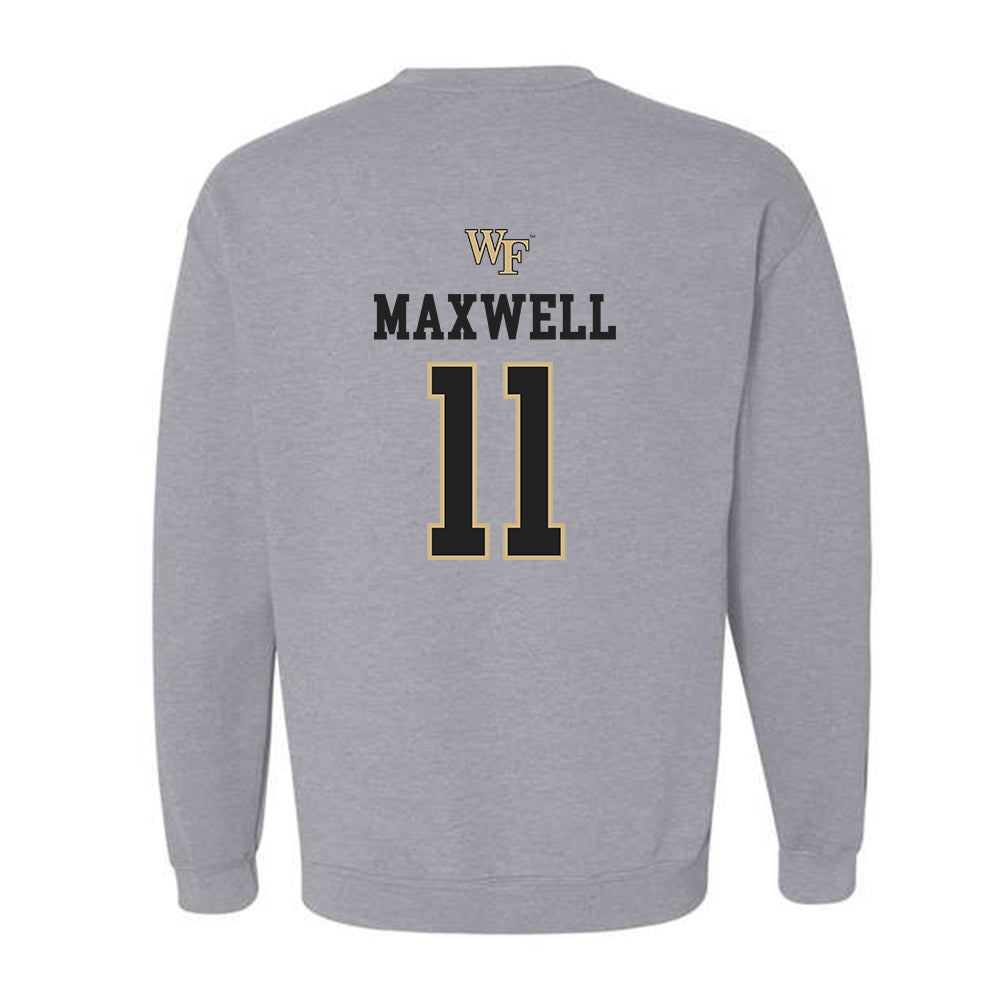 Wake Forest - NCAA Women's Soccer : Taylor Maxwell - Generic Sports Shersey Crewneck Sweatshirt-1
