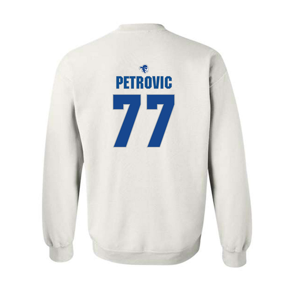 Seton Hall - NCAA Men's Basketball : Mihailo Petrovic - Fashion Shersey Crewneck Sweatshirt-1