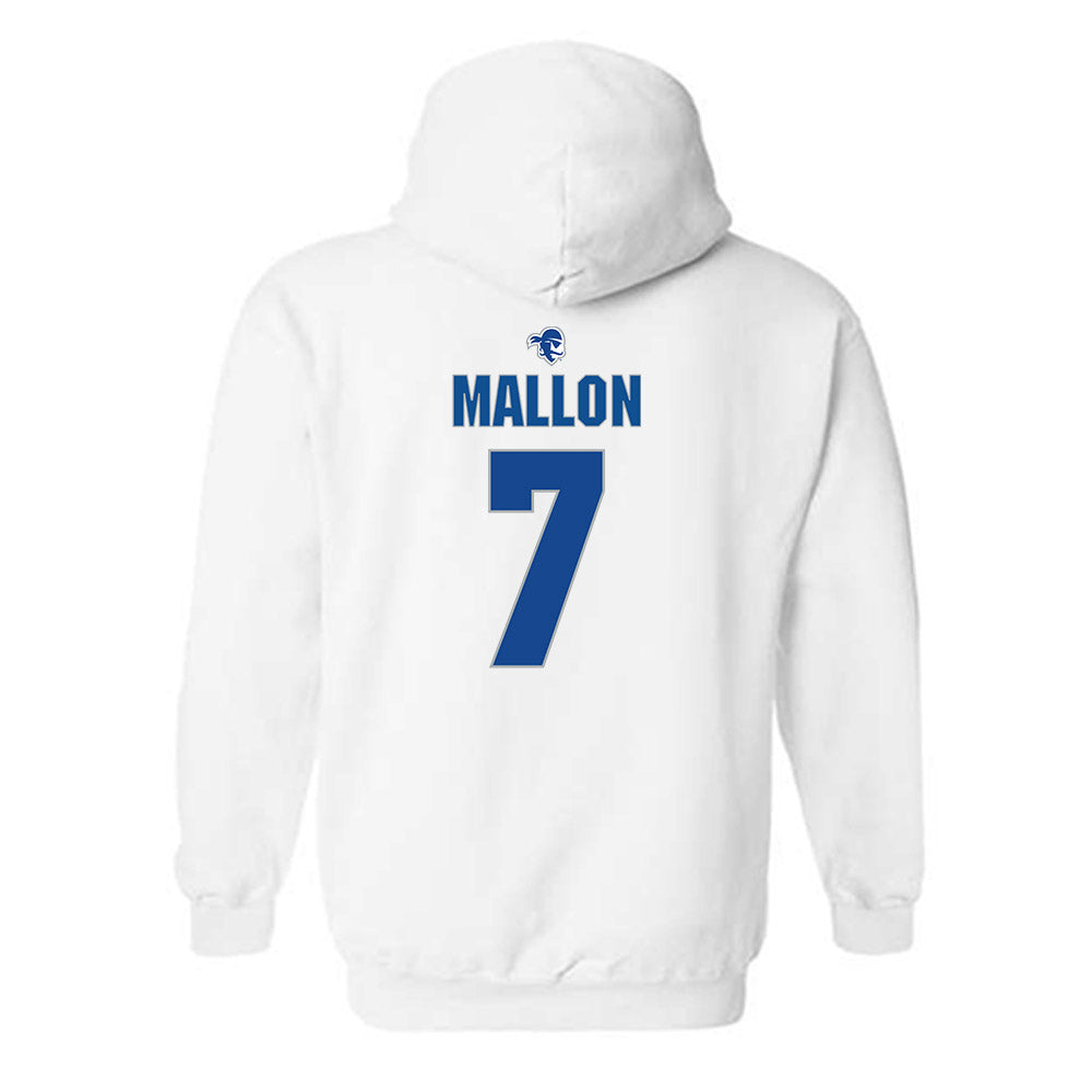 Seton Hall - NCAA Women's Soccer : Kaylin Mallon - Fashion Shersey Hooded Sweatshirt-1