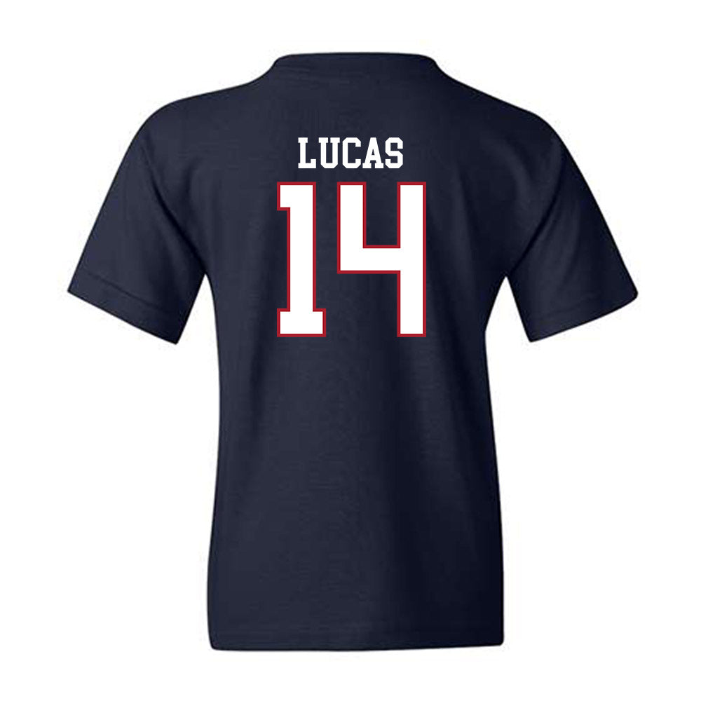 Liberty - NCAA Baseball : Jaxon Lucas - Sports Shersey Youth T-Shirt-1