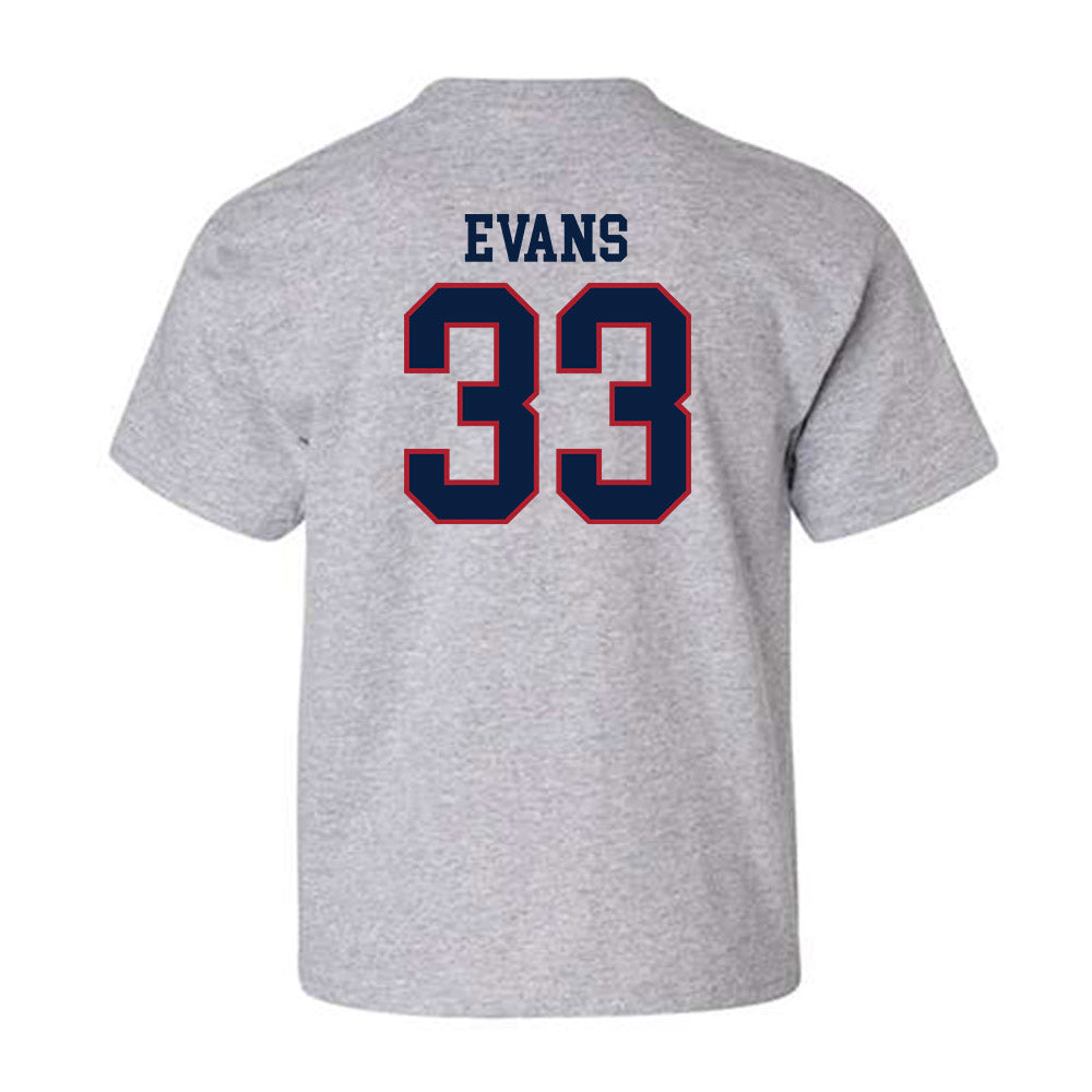 Liberty - NCAA Baseball : Jackson Evans - Sports Shersey Youth T-Shirt-1