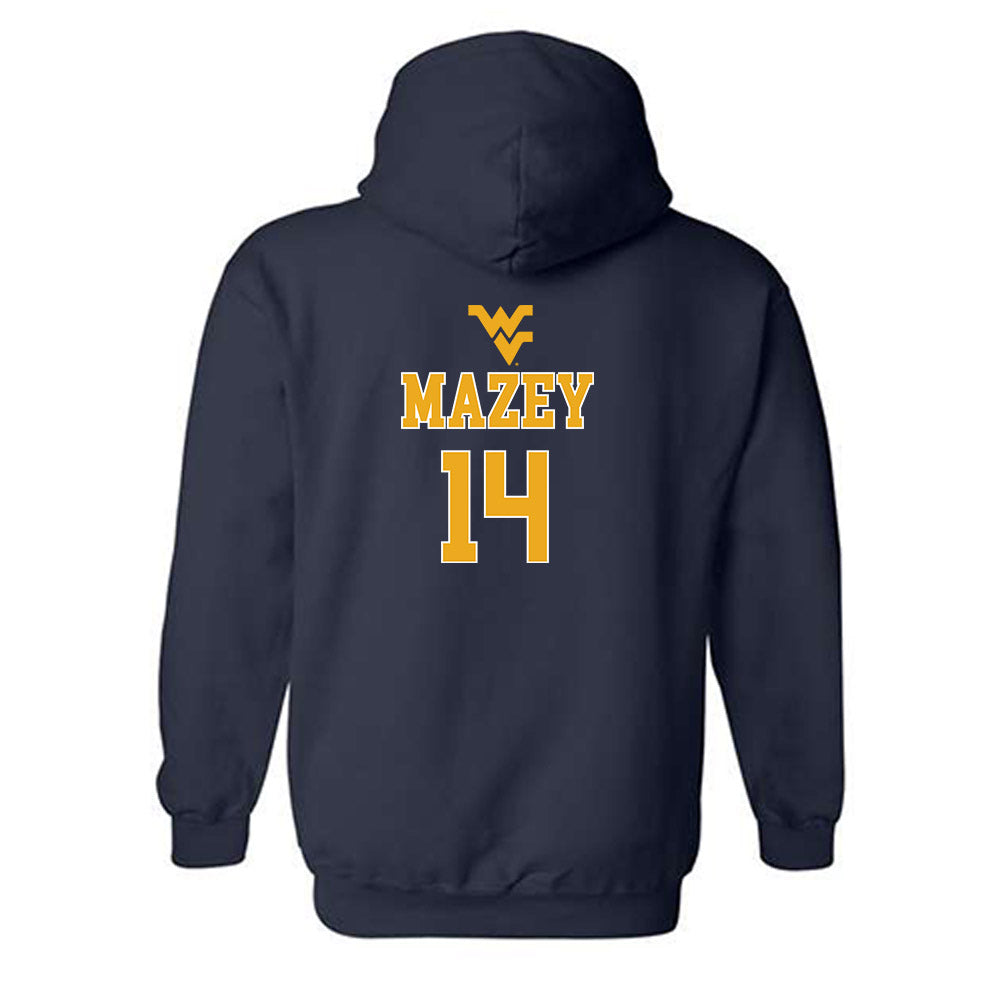 West Virginia - NCAA Baseball : Weston Mazey - Generic Sports Shersey Hooded Sweatshirt-1