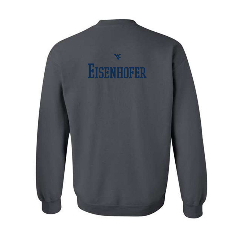 West Virginia - NCAA Men's Swimming & Diving : Owen Eisenhofer - Generic Sports Shersey Crewneck Sweatshirt-1