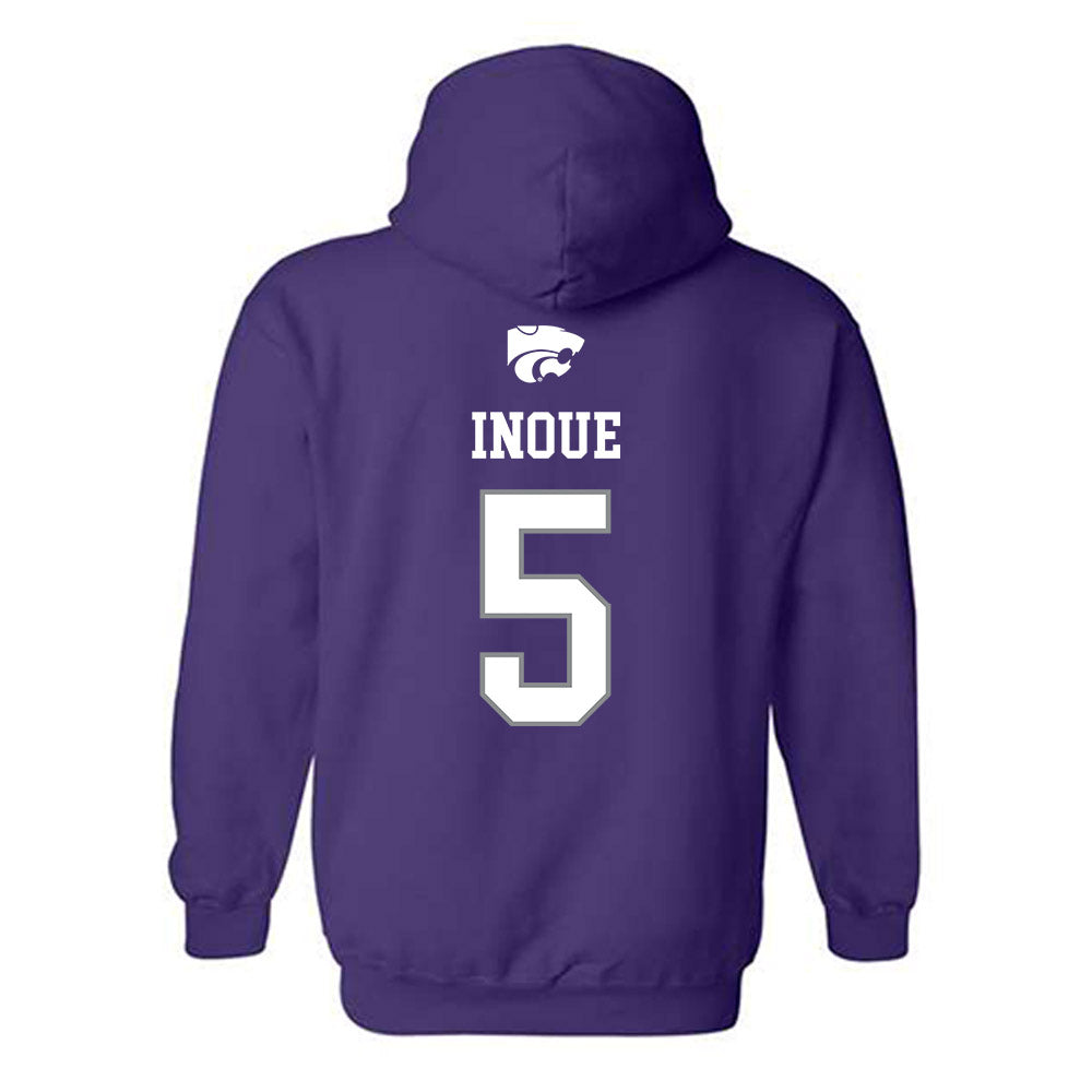 Kansas State - NCAA Baseball : Shintaro Inoue - Sports Shersey Hooded Sweatshirt-1