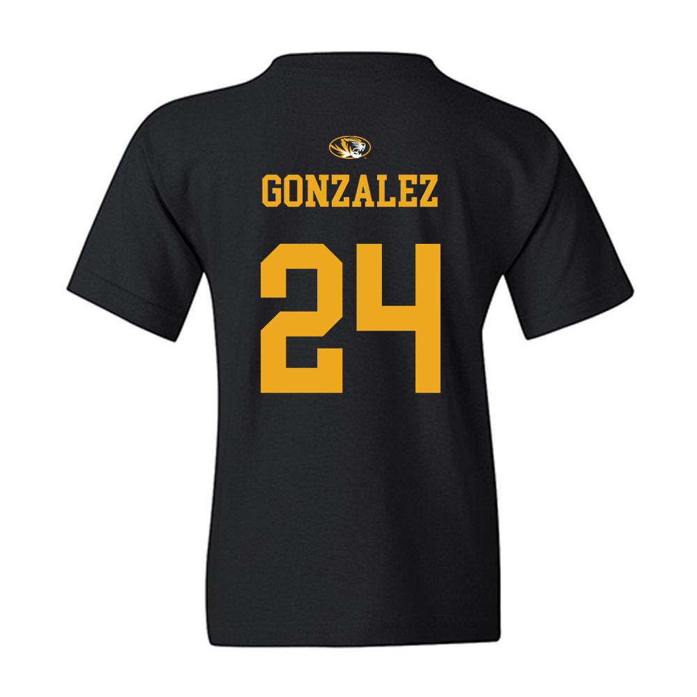 Missouri - NCAA Baseball : Keyler Gonzalez - Sports Shersey Youth T-Shirt-1