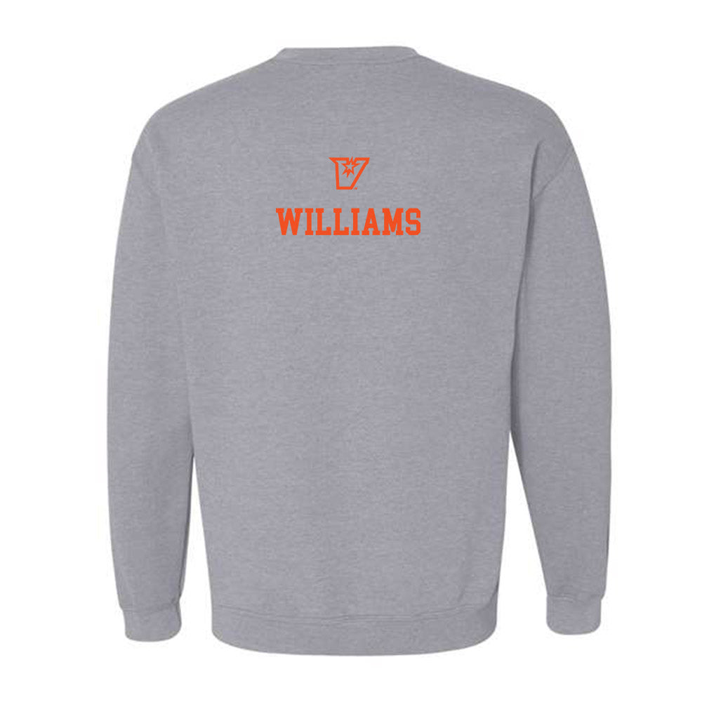UTRGV - NCAA Women's Track & Field : Dior Williams - Sports Shersey Crewneck Sweatshirt-1