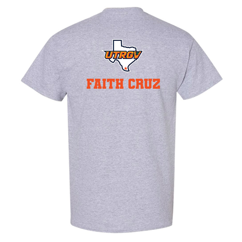 UTRGV - NCAA Women's Track & Field : Faith Cruz - Sports Shersey T-Shirt-1