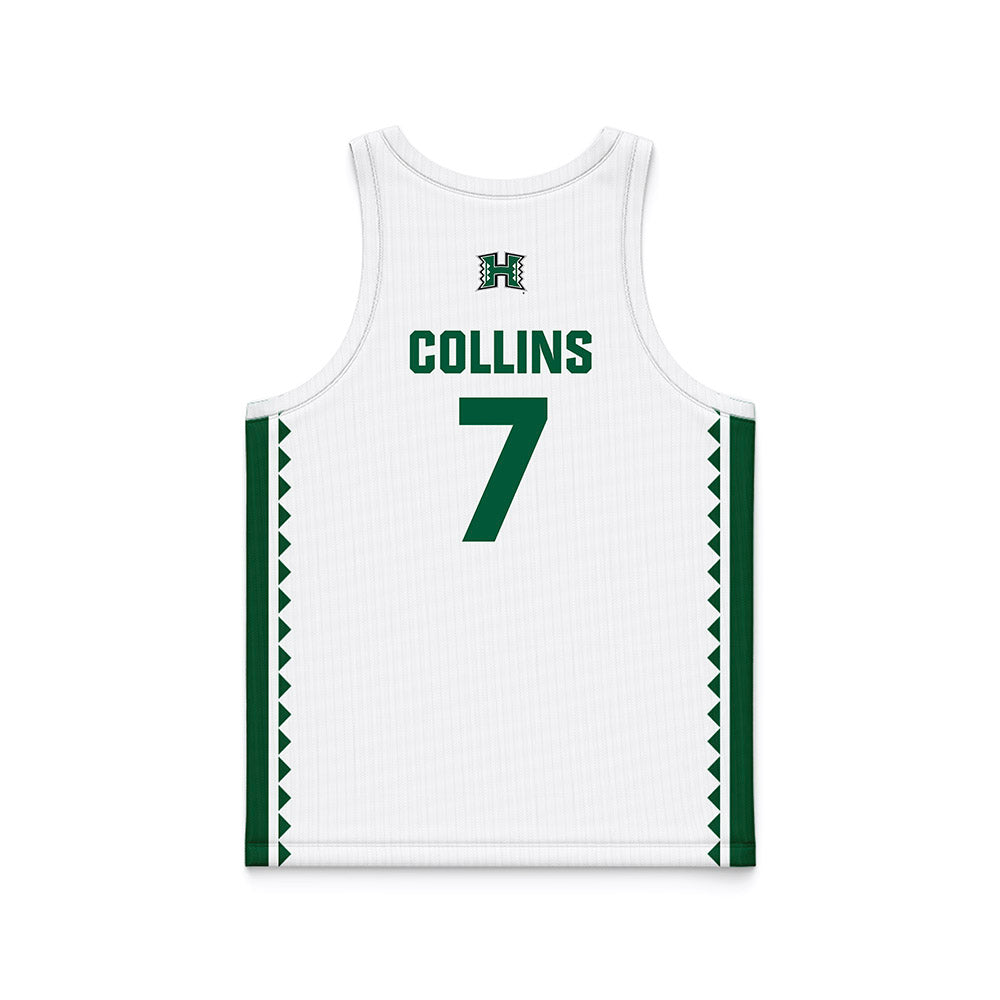 Hawaii - NCAA Women's Basketball : Ella Collins - White Basketball Jersey-1