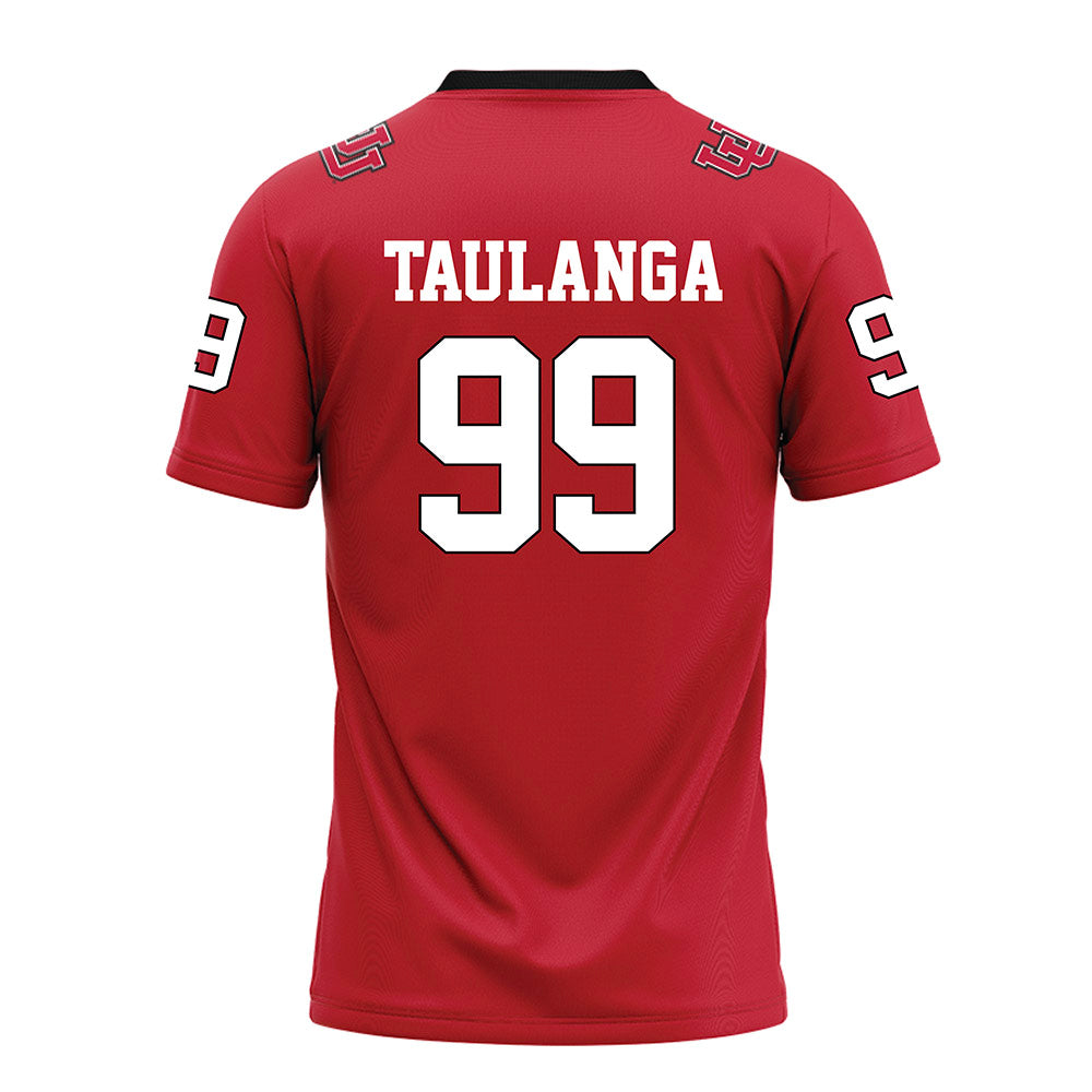 Utah - NCAA Football : Semi Taulanga - Red Football Jersey-1