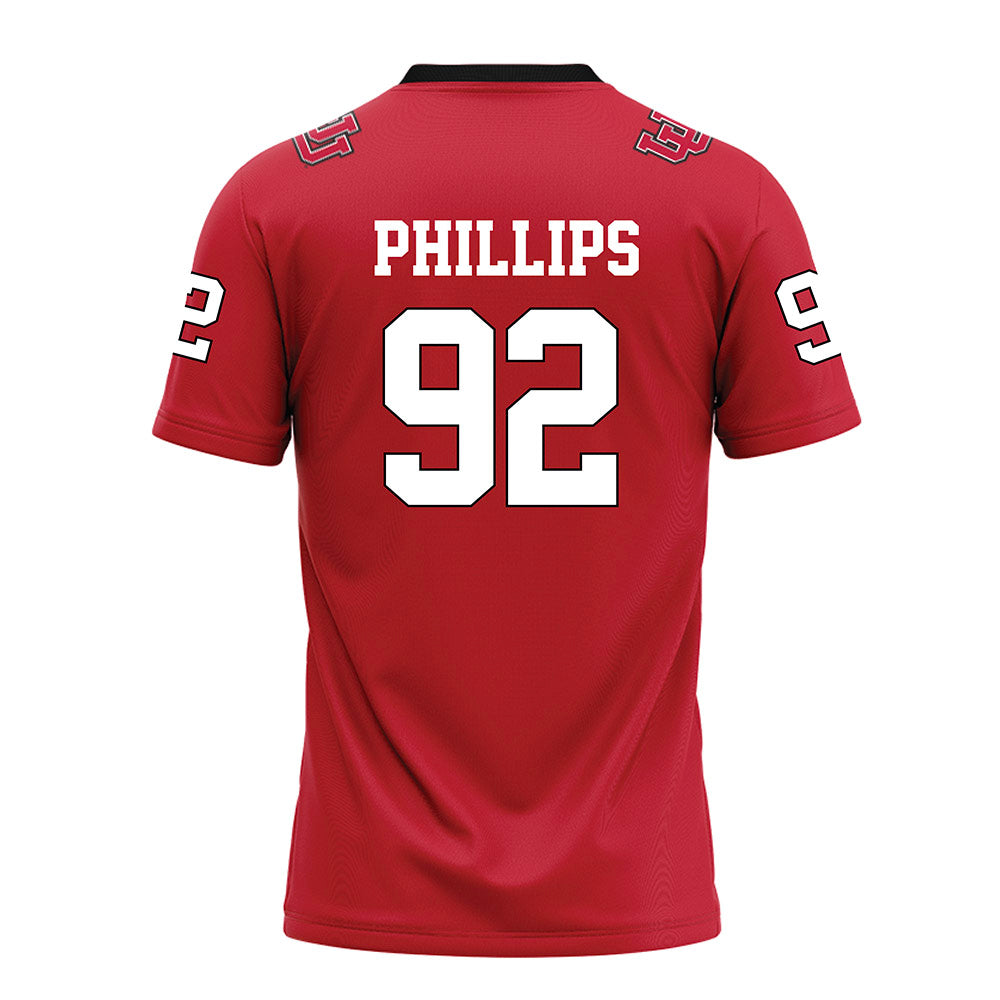 Utah - NCAA Football : Orion Phillips - Red Football Jersey-1
