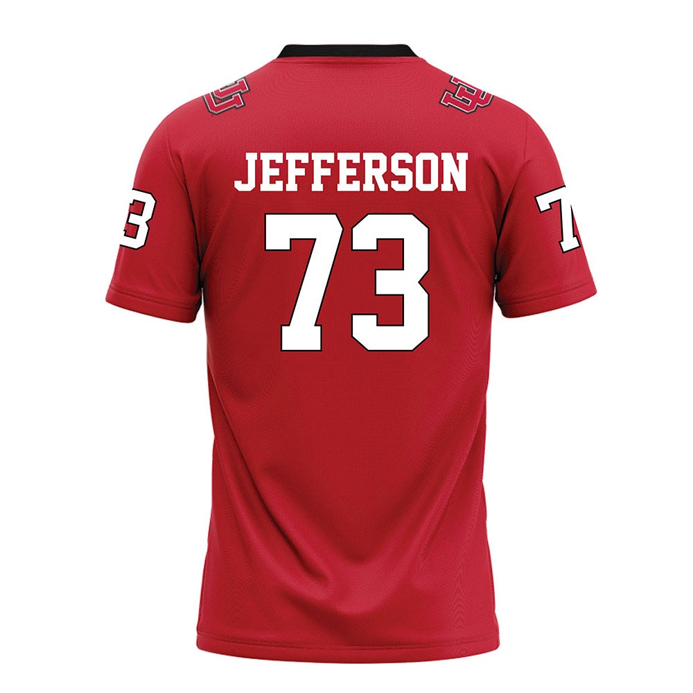 Utah - NCAA Football : Cedric Jefferson - Red Football Jersey-1
