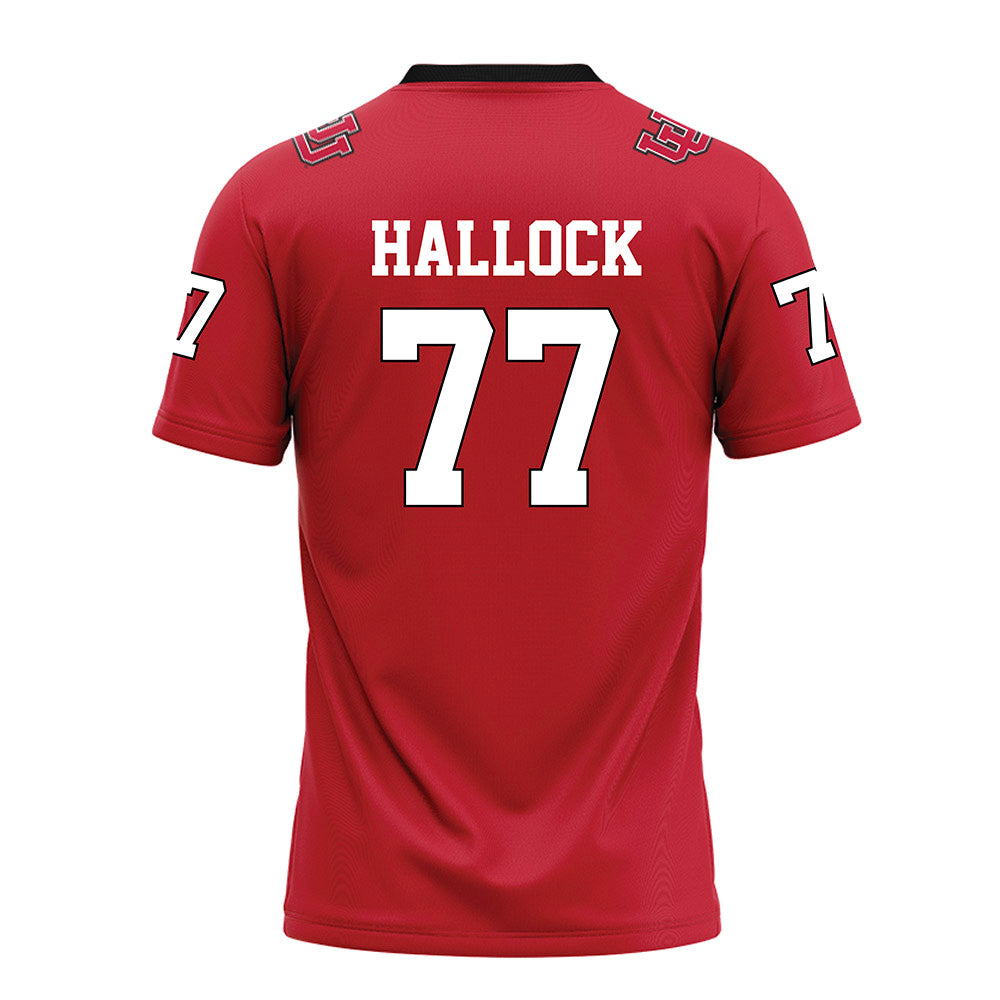 Utah - NCAA Football : Nick Hallock - Red Football Jersey-1