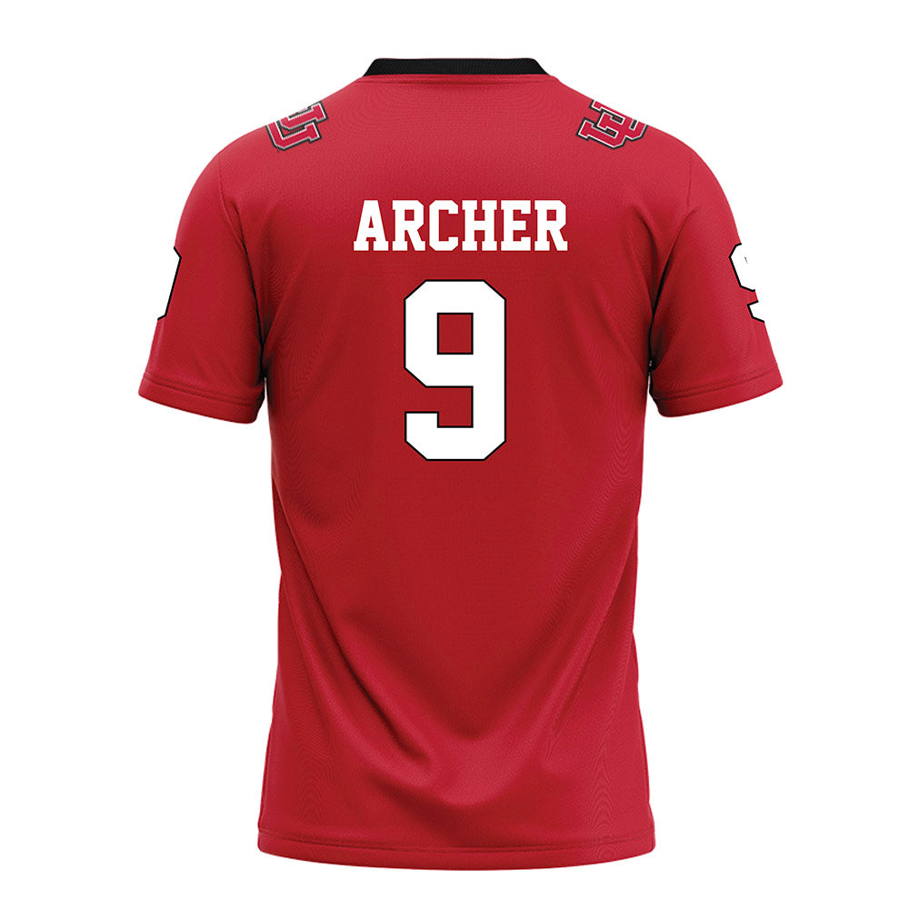 Utah - NCAA Football : Kane Archer - Red Football Jersey-1