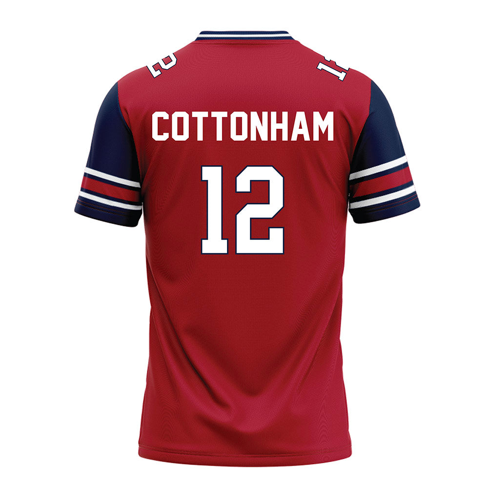 Liberty - NCAA Football : Prince Cottonham - Red Football Jersey-1