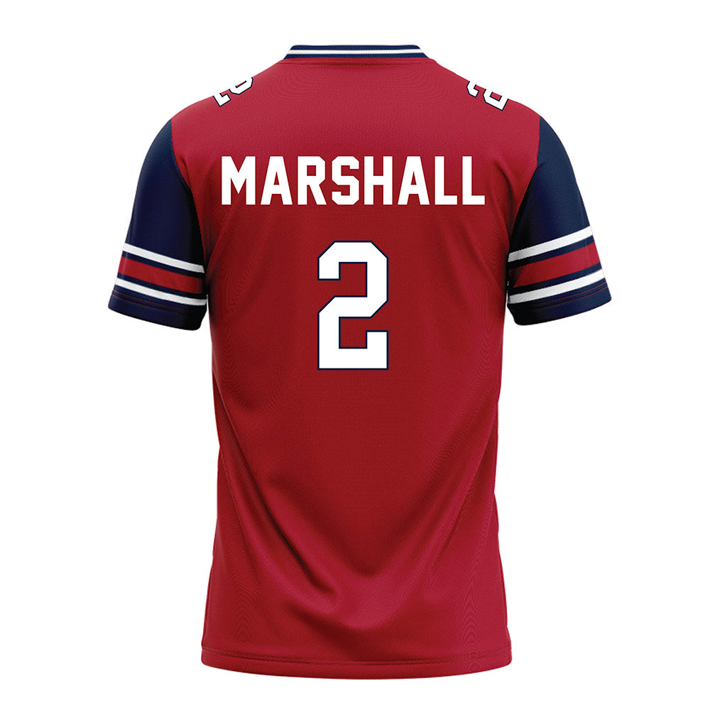 Liberty - NCAA Football : Jiquavious Marshall - Red Football Jersey-1
