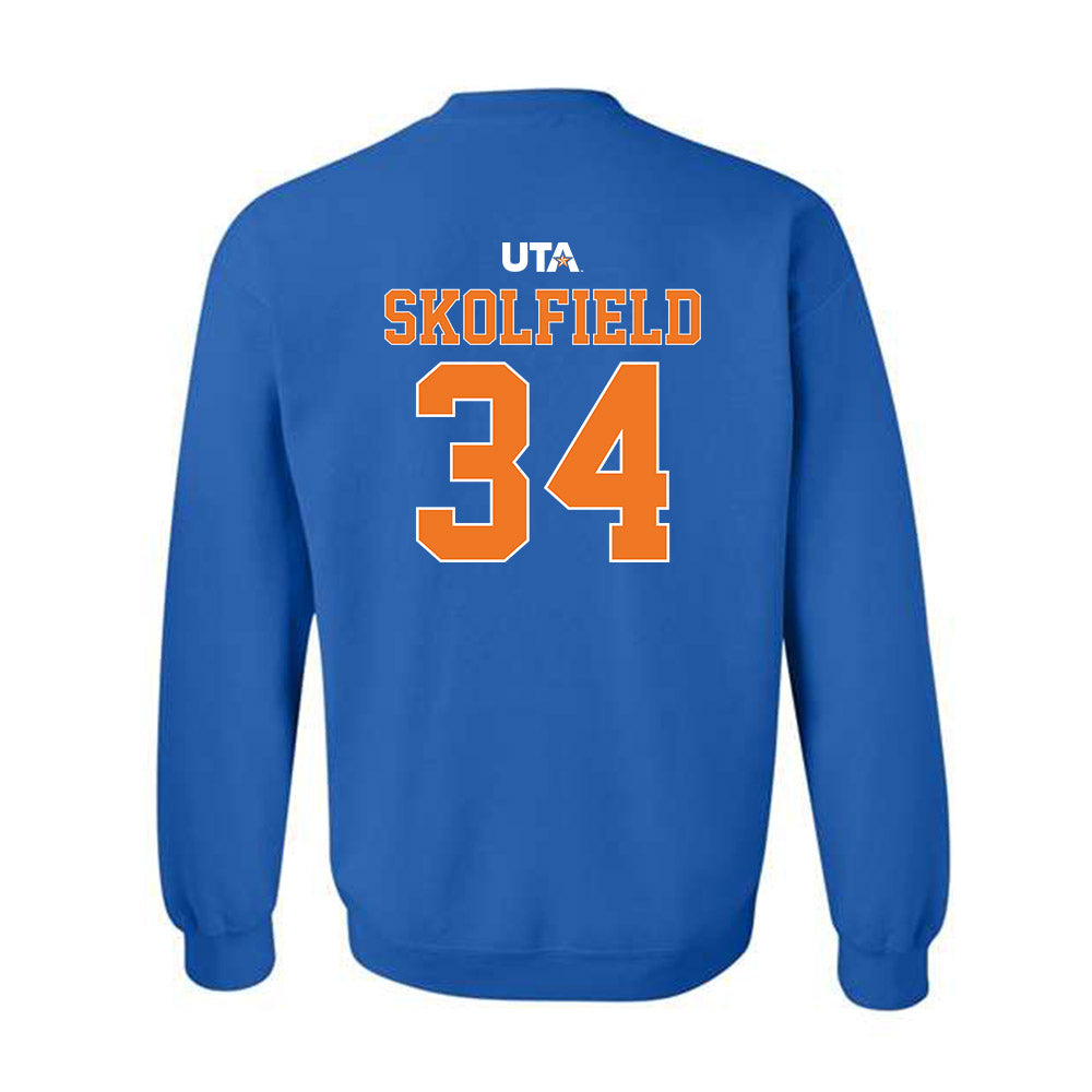 Texas Arlington - NCAA Baseball : Dylan Skolfield - Sports Shersey Crewneck Sweatshirt-1