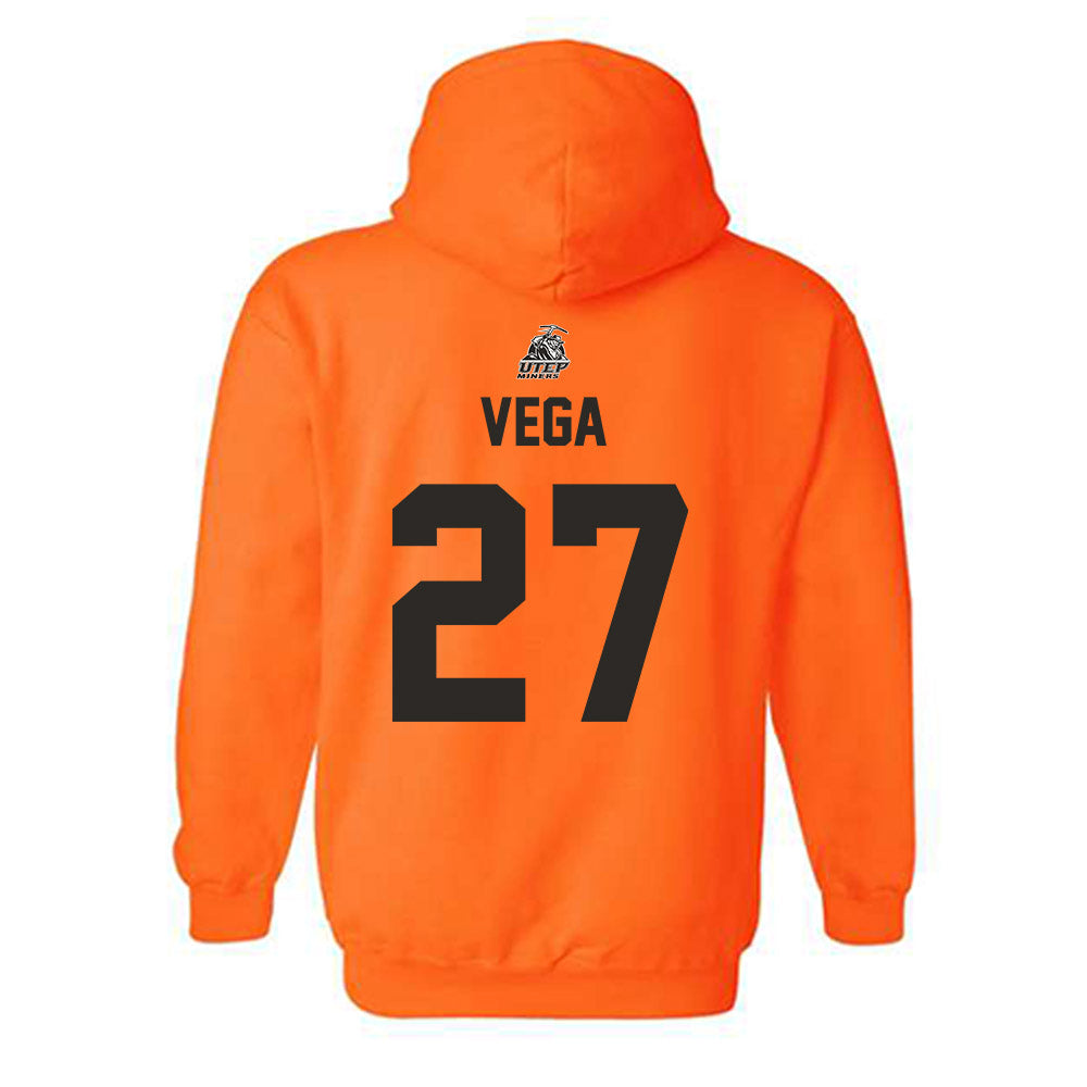 UTEP - NCAA Softball : Tatyana Vega - Sports Shersey Hooded Sweatshirt-1