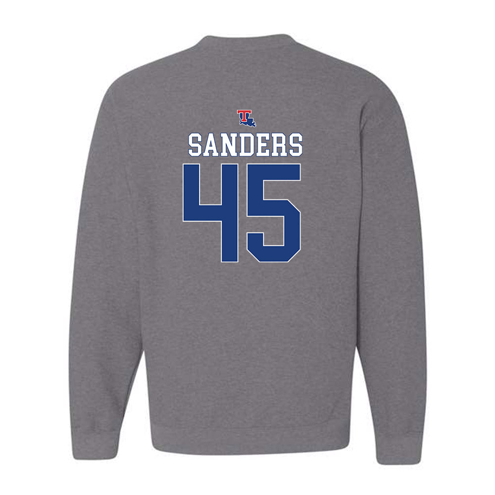 LA Tech - NCAA Baseball : Easton Sanders - Sports Shersey Crewneck Sweatshirt-1