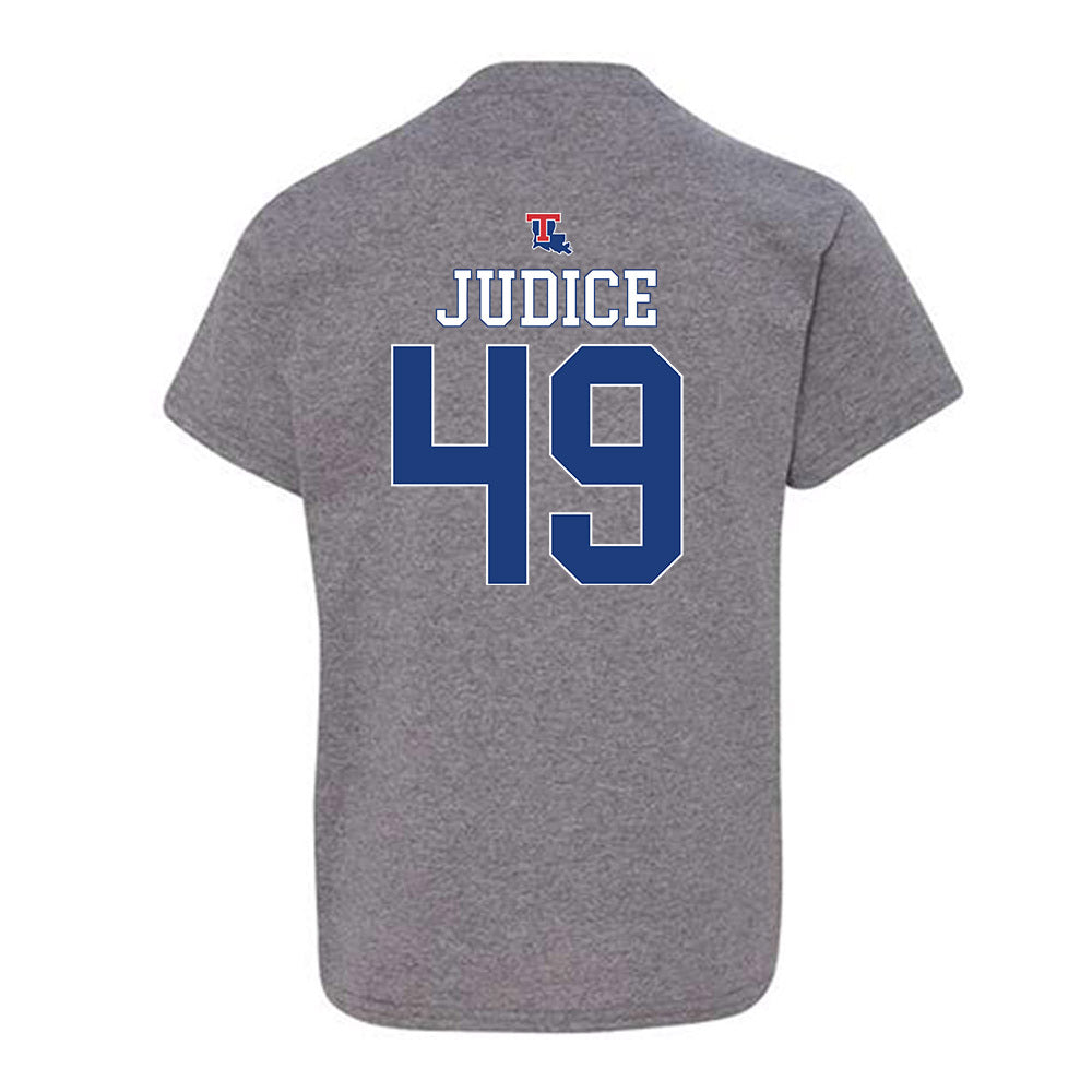 LA Tech - NCAA Baseball : Ethan Judice - Sports Shersey Youth T-Shirt-1