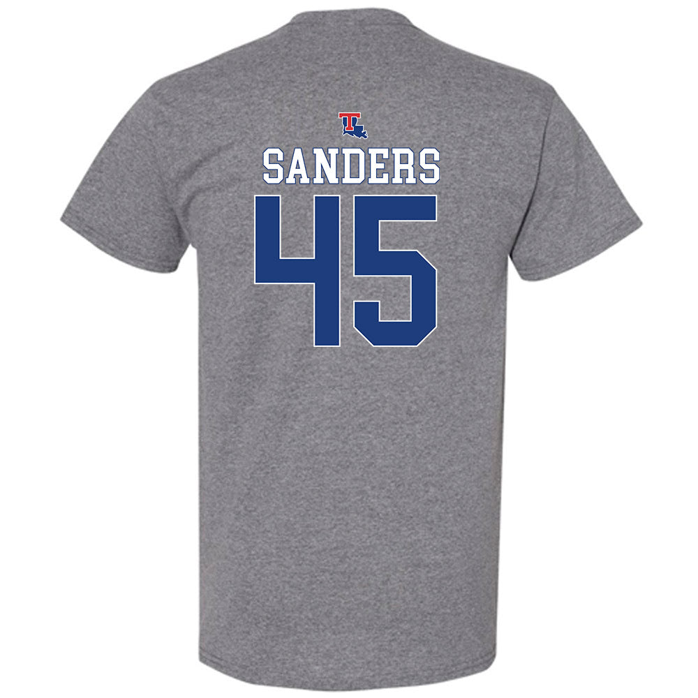 LA Tech - NCAA Baseball : Easton Sanders - Sports Shersey T-Shirt-1