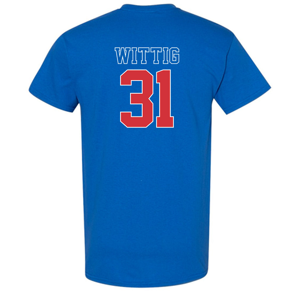 LA Tech - NCAA Baseball : Joey Wittig - Sports Shersey T-Shirt-1