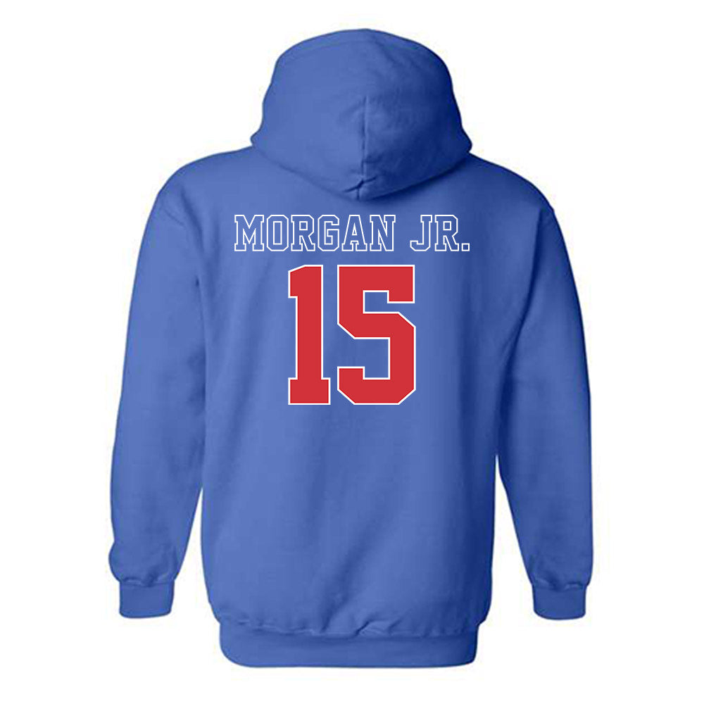 LA Tech - NCAA Football : Franklin Morgan Jr. - Sports Shersey Hooded Sweatshirt-1