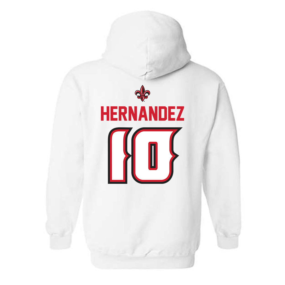 Louisiana - NCAA Baseball : Rigoberto Hernandez - Sports Shersey Hooded Sweatshirt-1