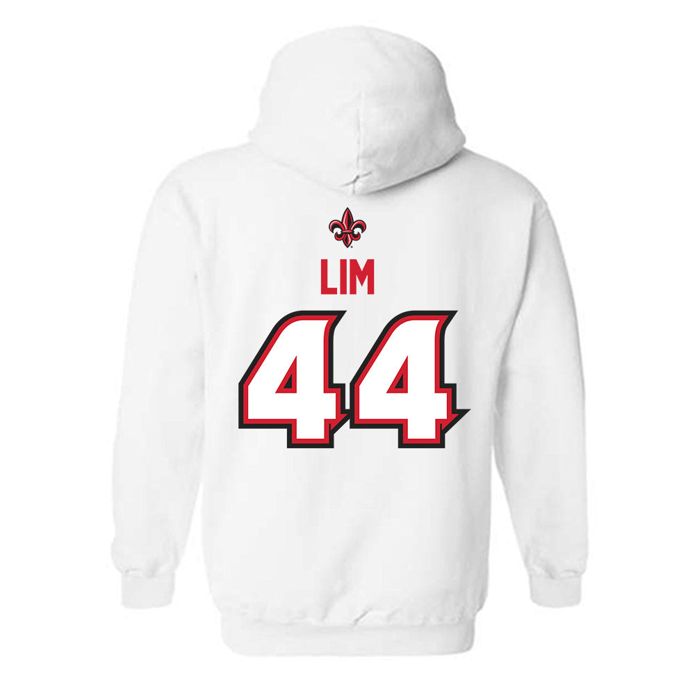 Louisiana - NCAA Baseball : Josh Lim - Sports Shersey Hooded Sweatshirt-1