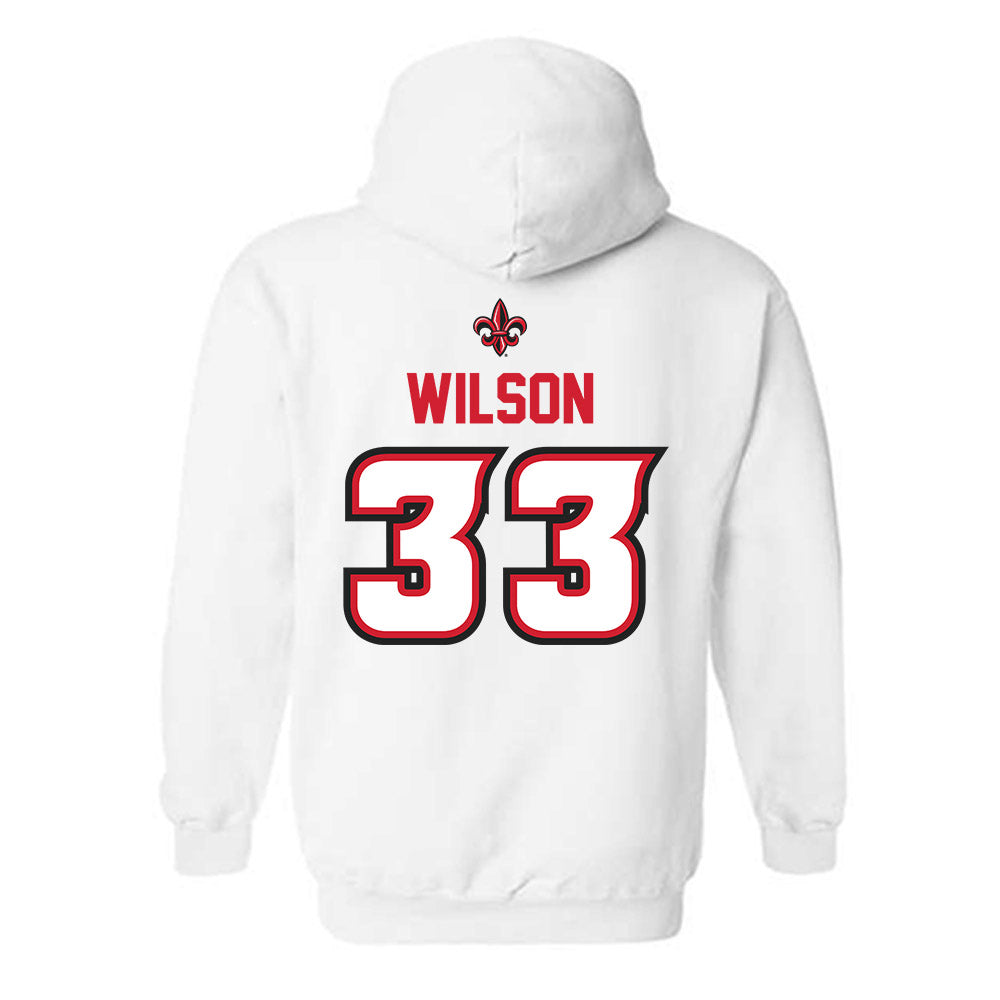 Louisiana - NCAA Baseball : Bryce Wilson - Sports Shersey Hooded Sweatshirt-1