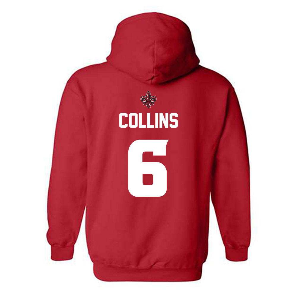 Louisiana - NCAA Baseball : Mark Collins - Generic Shersey Hooded Sweatshirt-1