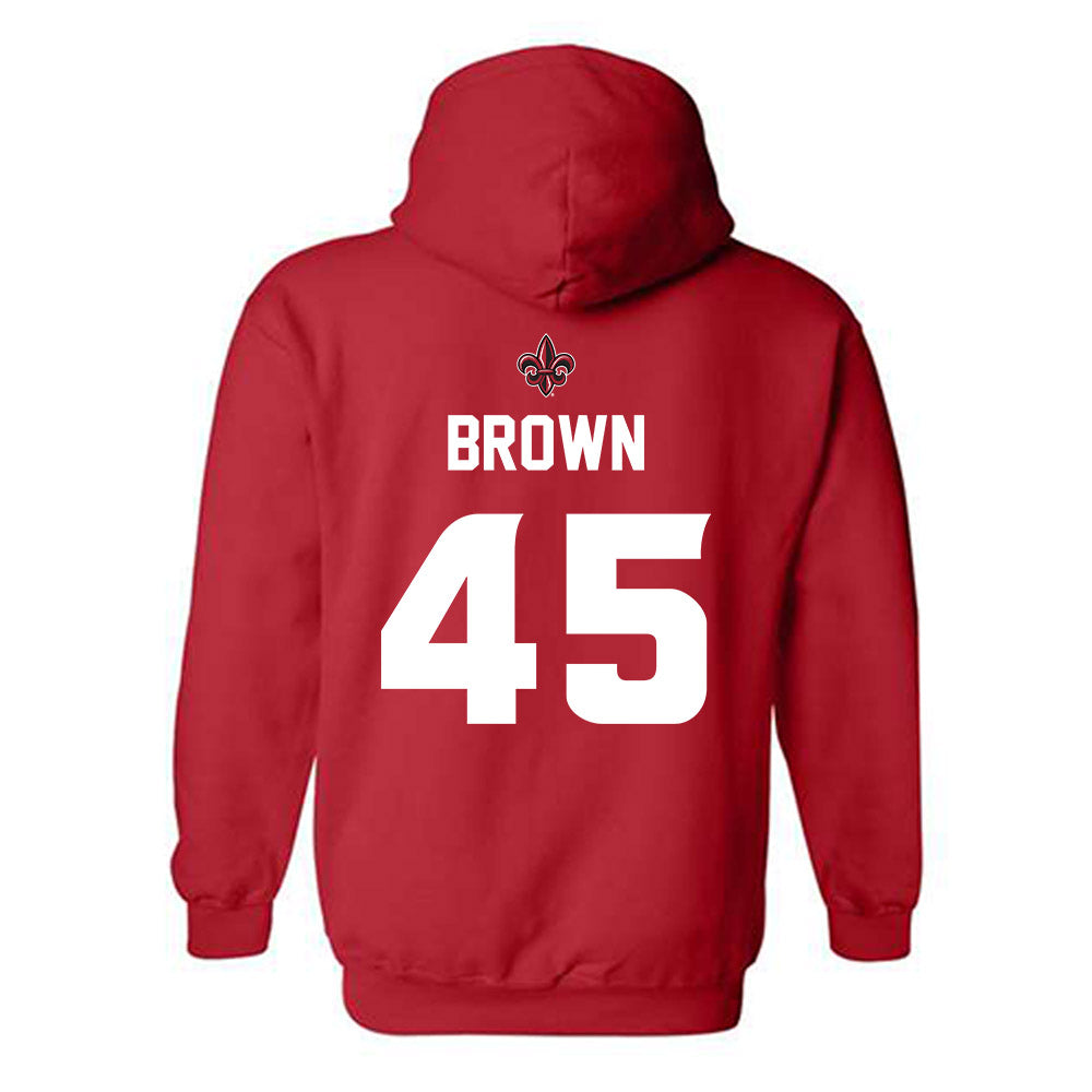Louisiana - NCAA Baseball : Colt Brown - Generic Shersey Hooded Sweatshirt-1