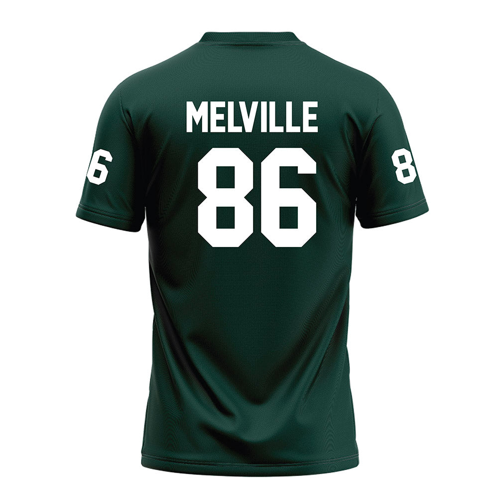 Michigan State - NCAA Football : Ethan Melville - Green Football Jersey-1