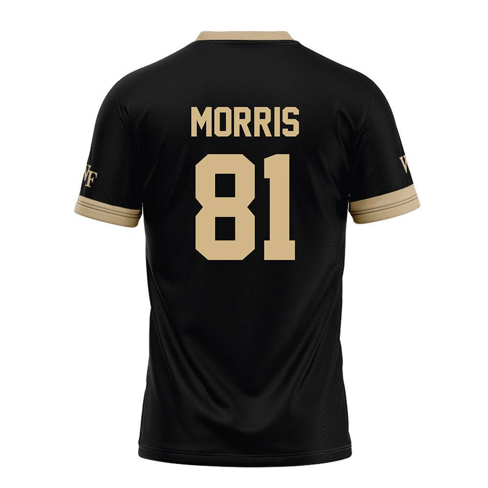 Wake Forest - NCAA Football : Landon Morris - Black Football Jersey-1