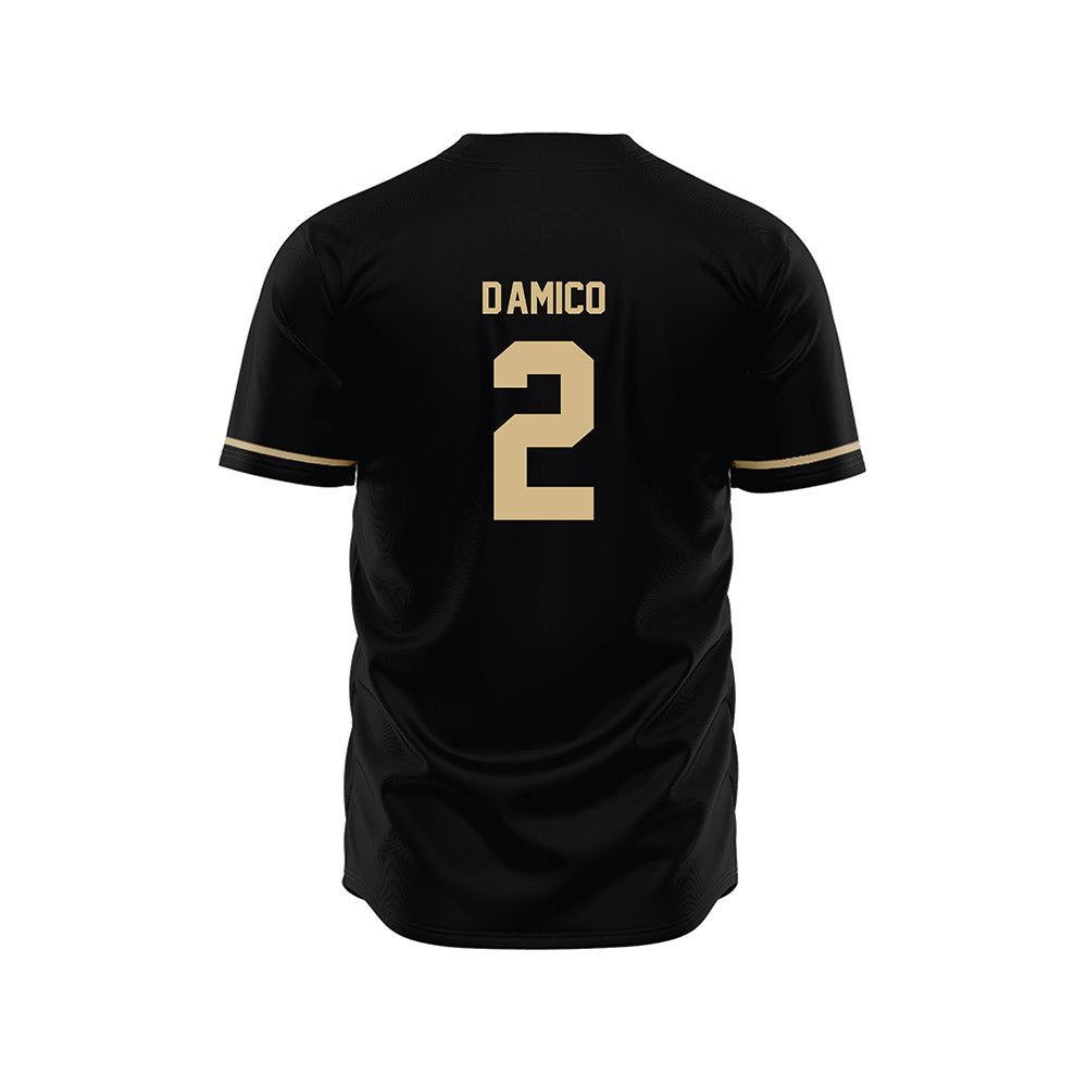 Wake Forest - NCAA Baseball : Logan D'Amico - Black Jersey-1