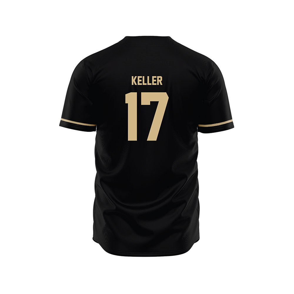 Wake Forest - NCAA Baseball : Ethan Keller - Black Jersey-1
