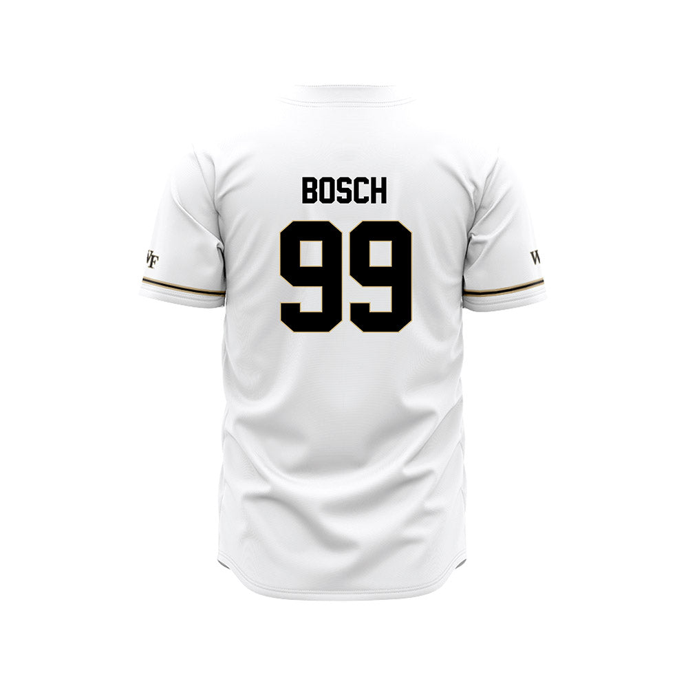 Wake Forest - NCAA Baseball : Ryan Bosch - White Jersey-1
