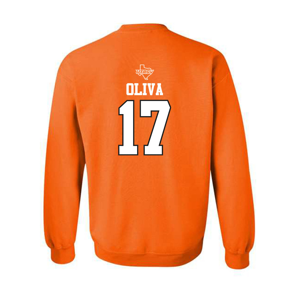 UTRGV - NCAA Baseball : Steven Oliva - Classic Shersey Crewneck Sweatshirt-1