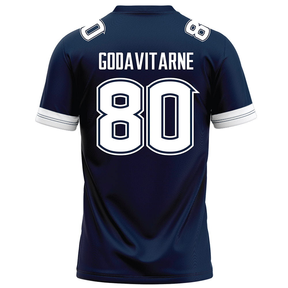 UConn - NCAA Football : Alex Godavitarne - Navy Football Jersey-1