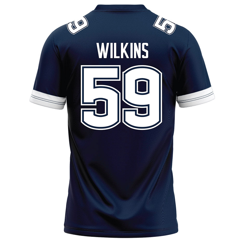 UConn - NCAA Football : Finn Wilkins - Navy Football Jersey