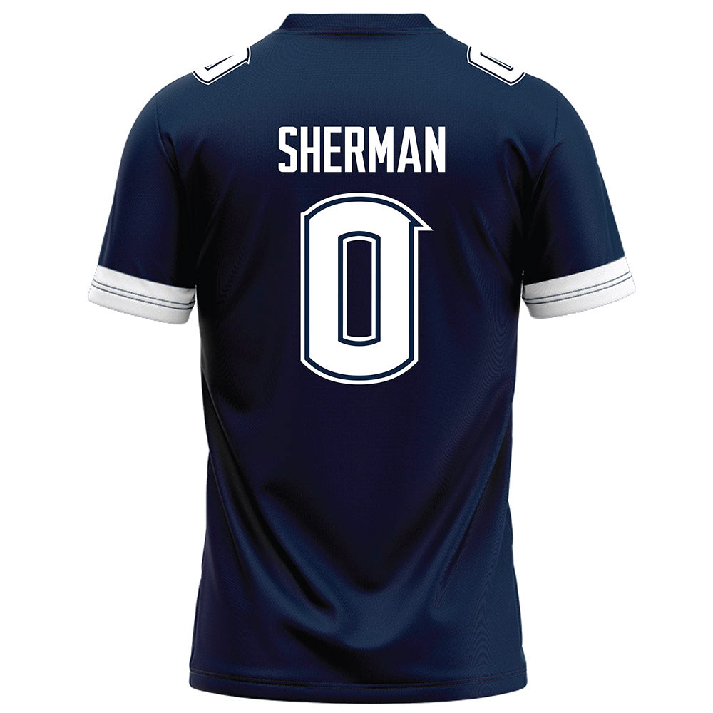 UConn - NCAA Football : Kvon Sherman - Navy Football Jersey-1