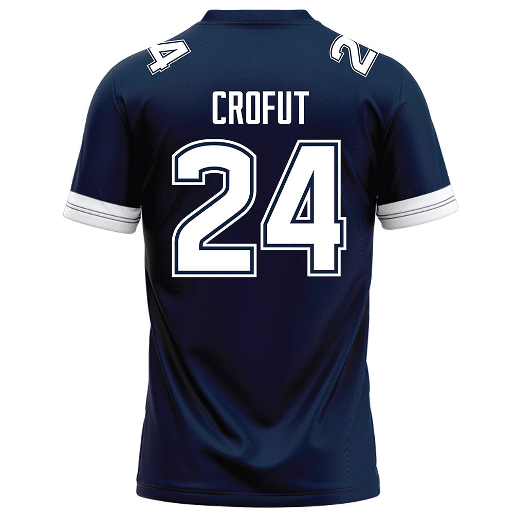 UConn - NCAA Football : Tashi Crofut - Navy Football Jersey-1