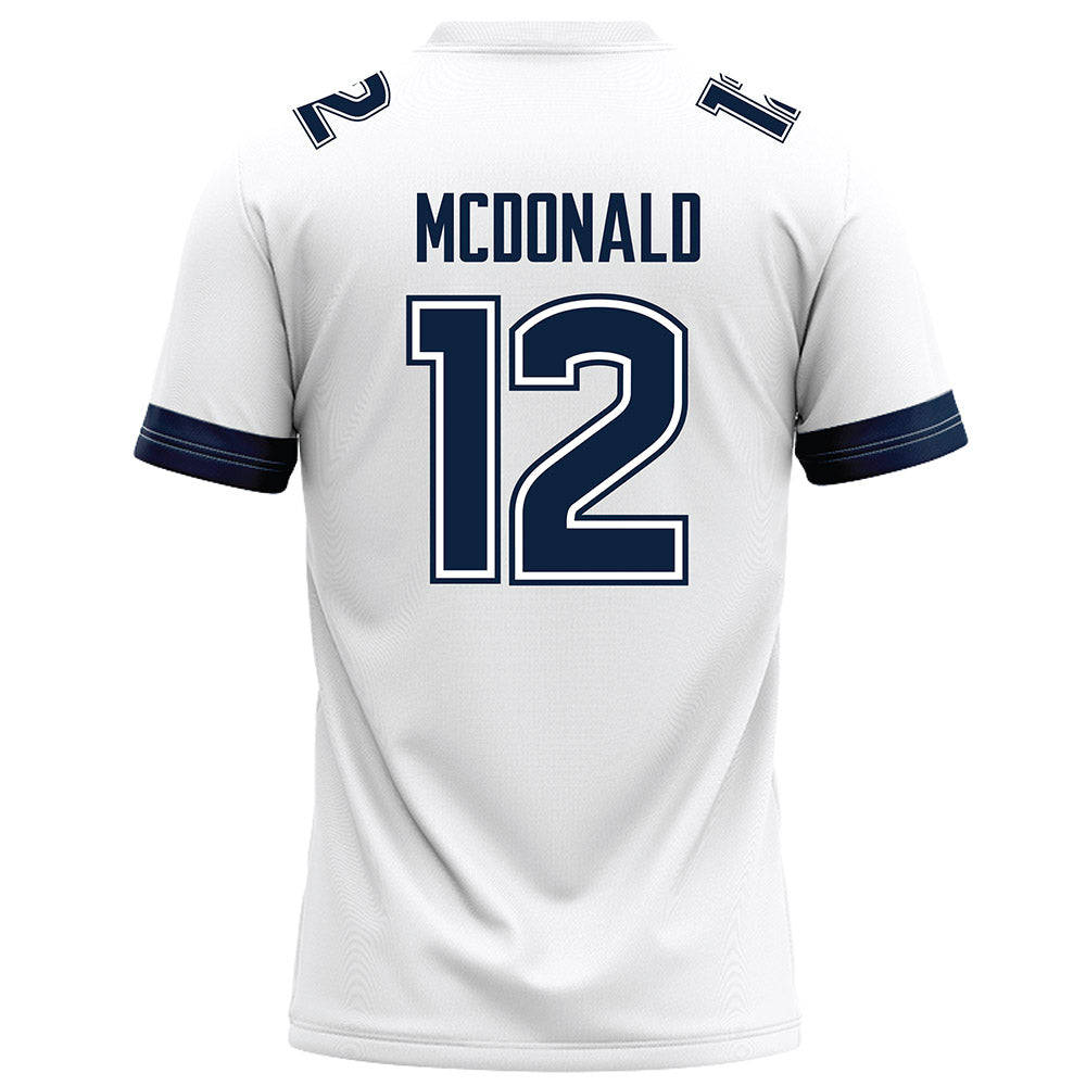 UConn - NCAA Football : Tucker McDonald - White Football Jersey-1