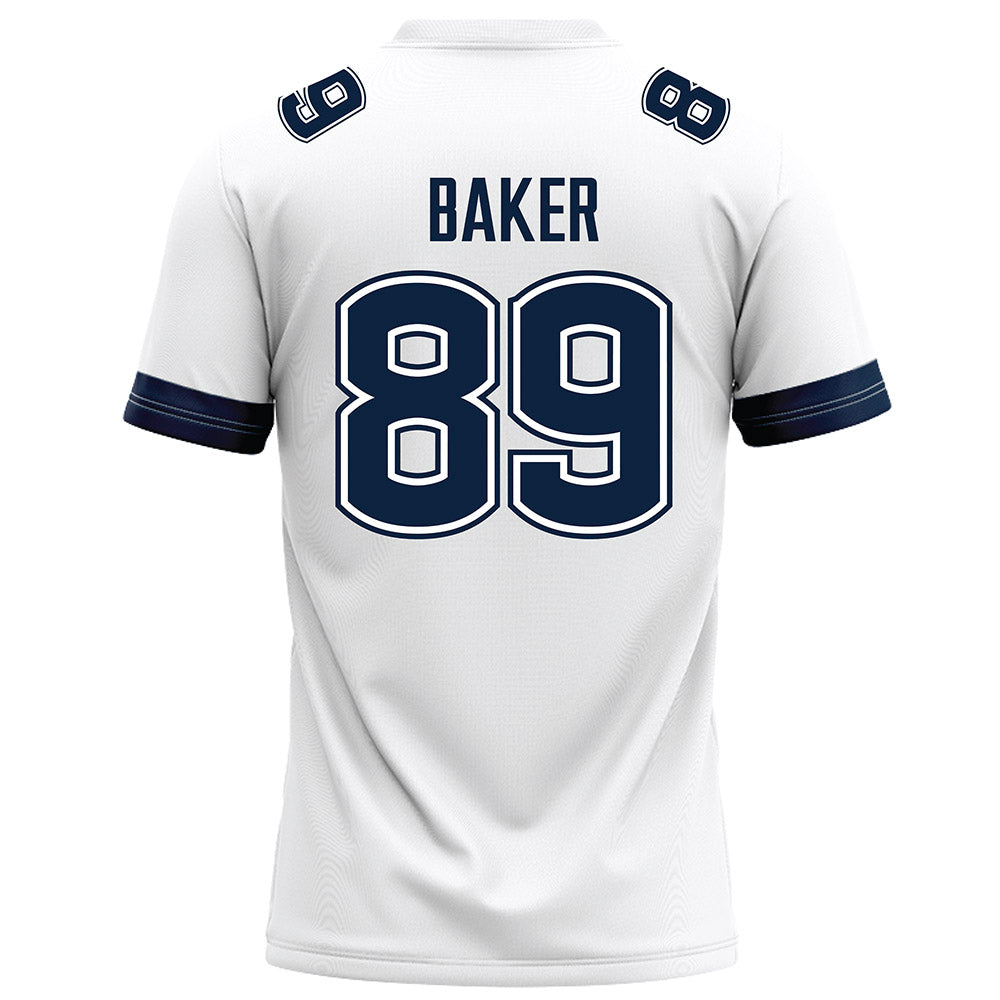 UConn - NCAA Football : Mike Baker - White Football Jersey-1