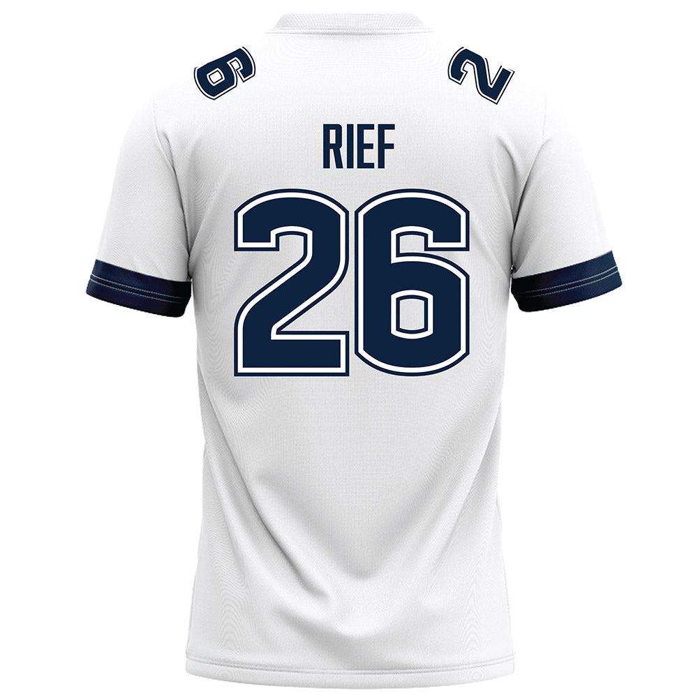 UConn - NCAA Football : Soren Rief - White Football Jersey-1