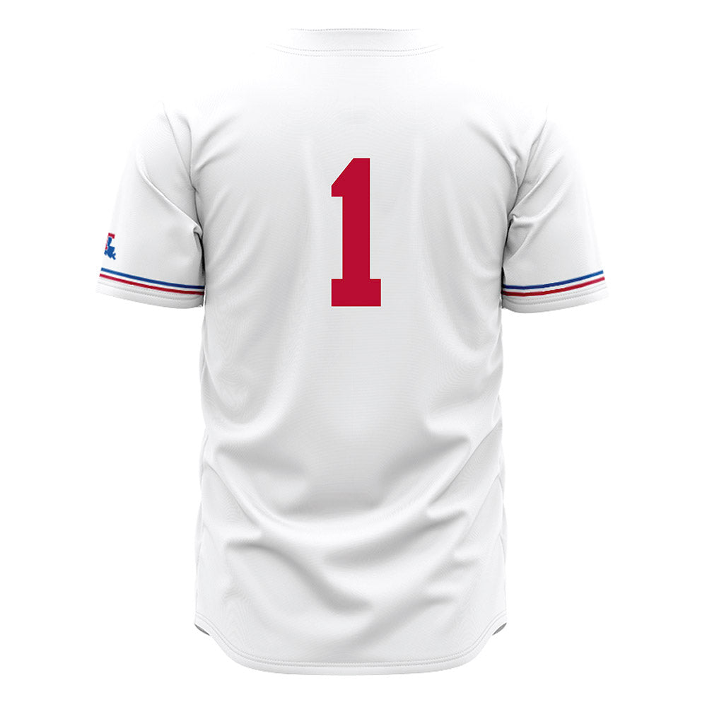 LA Tech - NCAA Baseball : Wesley Scott - White Jersey-1