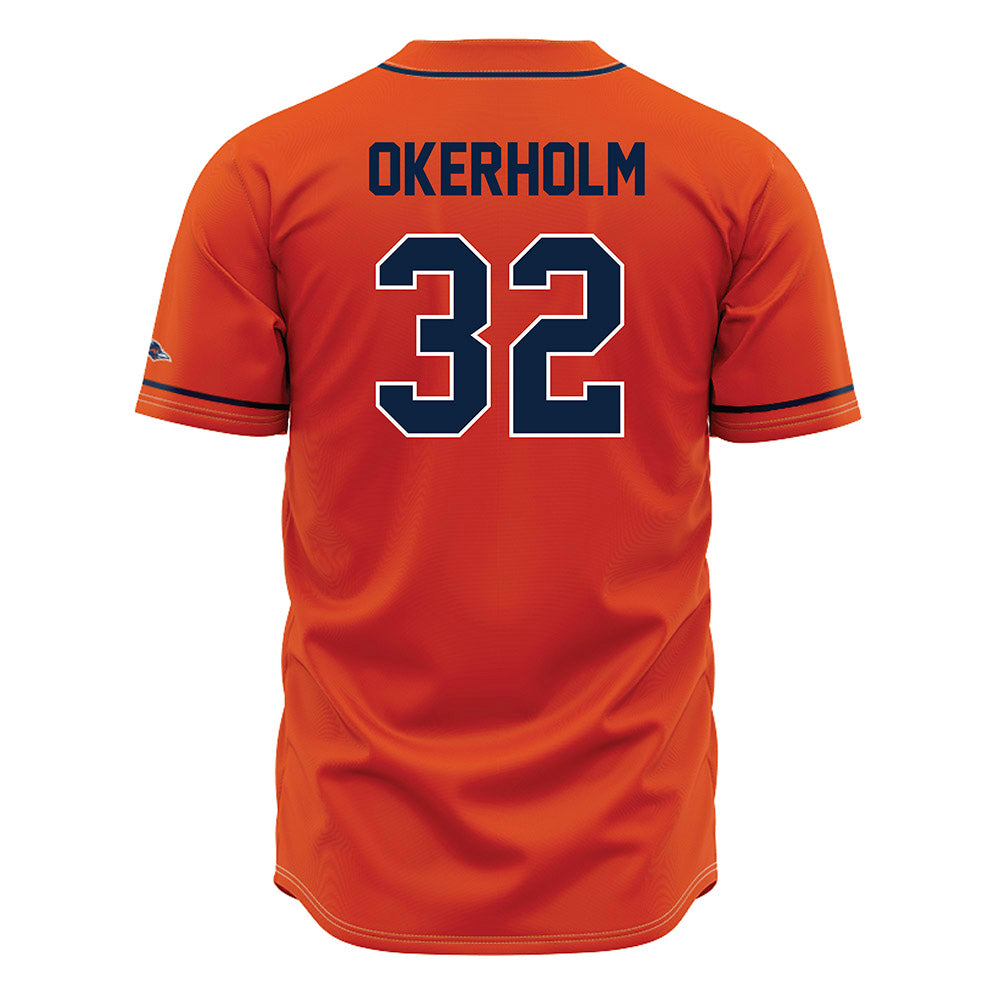 UTSA - NCAA Baseball : Christian Okerholm - Orange Jersey-1