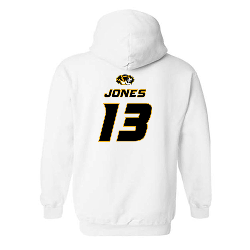 Missouri - NCAA Football : Jaden Jones - Replica Shersey Hooded Sweatshirt-1