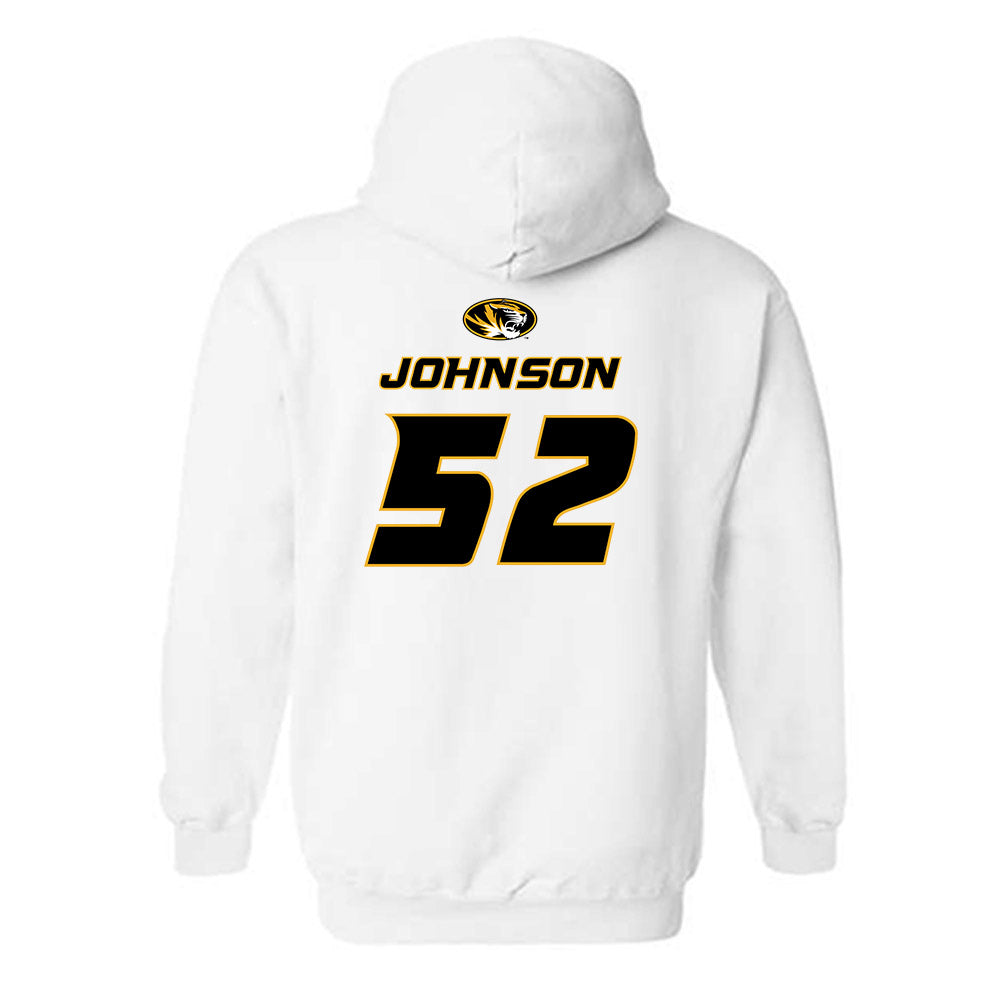Missouri - NCAA Football : Demarcus Johnson - Replica Shersey Hooded Sweatshirt-1