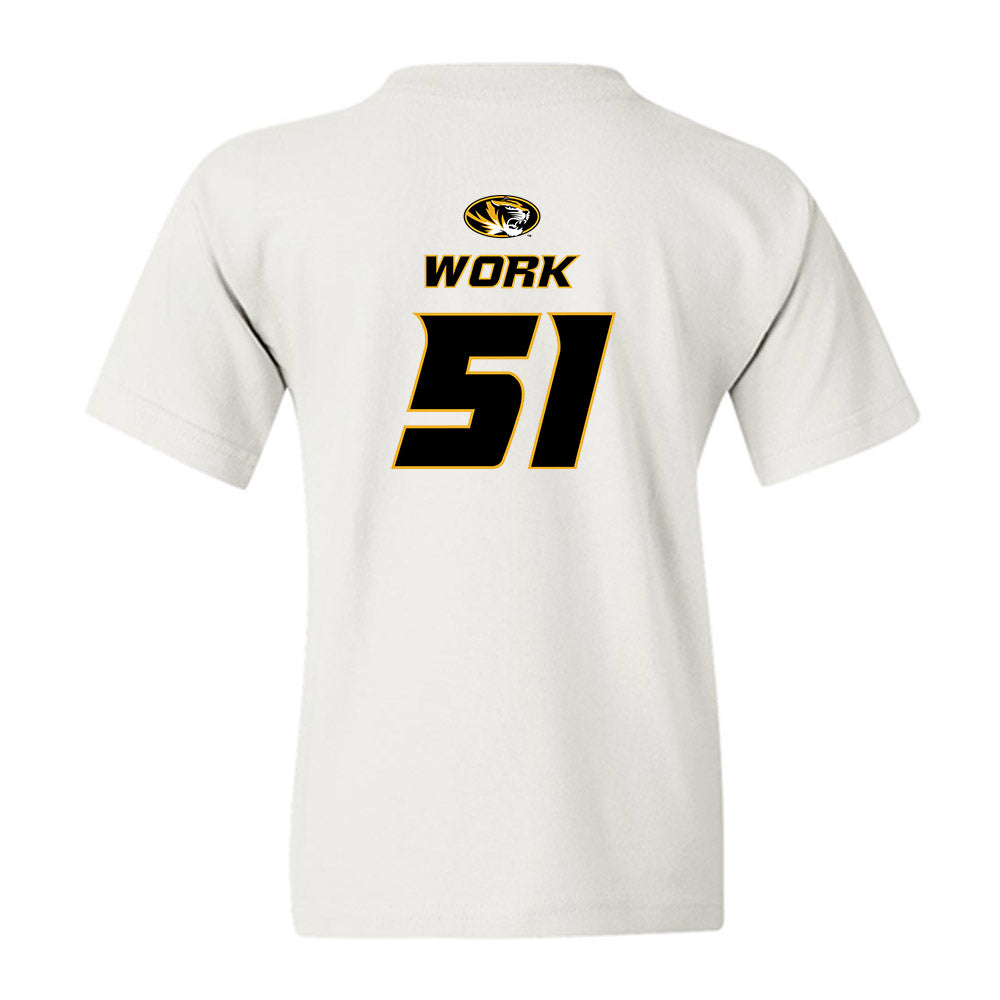 Missouri - NCAA Football : Luke Work - Replica Shersey Youth T-Shirt-1